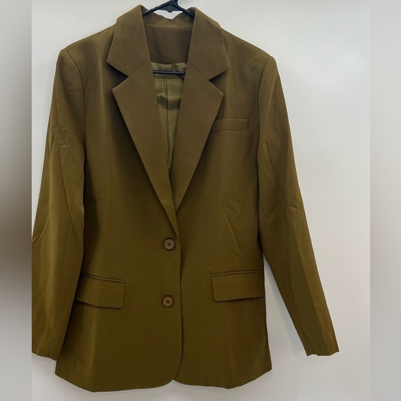 Brown Blazer – Modernized, Open-Front Design Size L - Picture 5 of 6